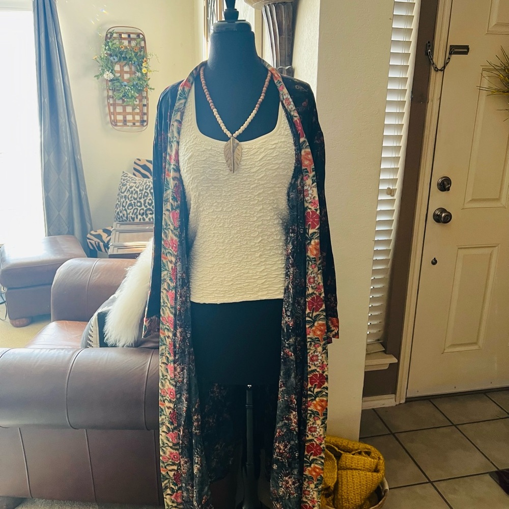Natural Life Multicolor Kimono